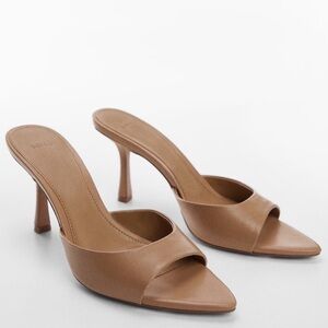 Mango heeled mules